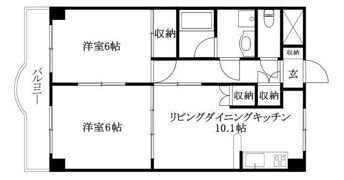 サンディッシュ久米の間取り画像