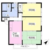イーストハイツ岡田の間取り画像