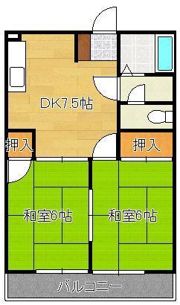 シャトレ大浦IIIの間取り画像