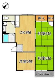 サンハイツ本城 A棟の間取り画像