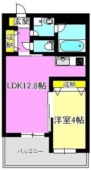 ラシーム高崎の間取り画像