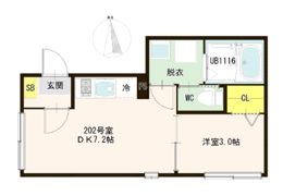 ハーモニーテラス梅田ⅩⅧの間取り画像