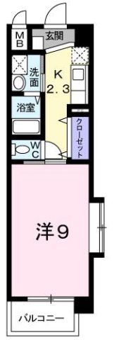 ヒロ・ファースト ケイの間取り画像