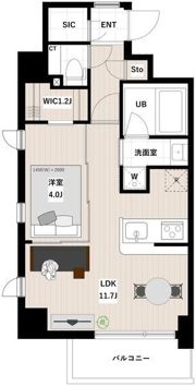 アーバンパーク清澄白河の間取り画像