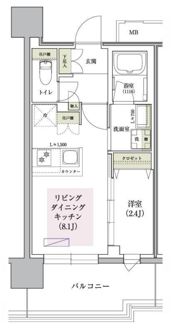 アーバネックス南堀江Ⅱの間取り画像