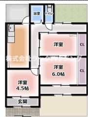 門真市本町借家の間取り画像