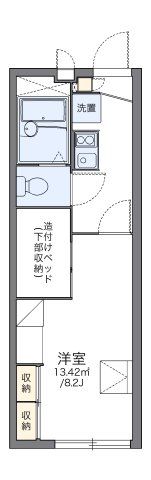 レオパレスサウスヒルズM＆Mの間取り画像
