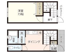 スパシーバ江波南の間取り画像