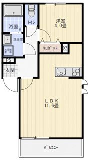 autunno中原西Ⅱの間取り画像