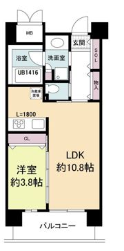 セレニテ心斎橋グランデの間取り画像