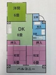 ララトップ本山Bの間取り画像