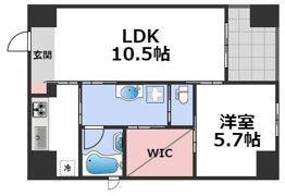 ルクレ堺筋本町レジデンスの間取り画像