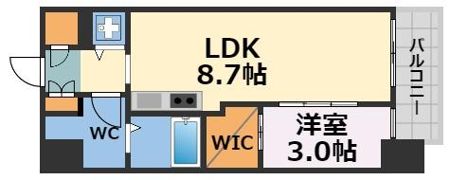 サニーハウス南堀江の間取り画像
