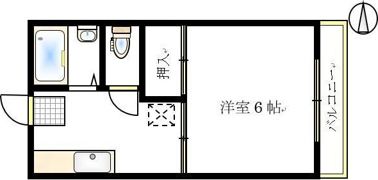 コーポ樹林の間取り画像