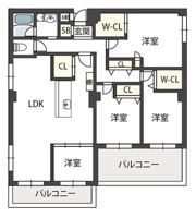 コート北千里C棟の間取り画像