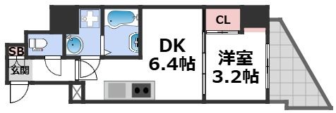 セレニテ難波ミラク参番館の間取り画像