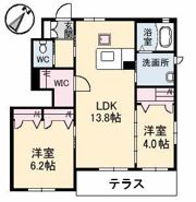 ラ・ルミエール B棟の間取り画像