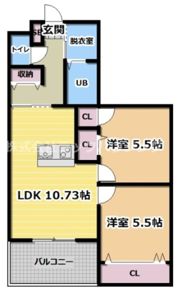 クレール新森の間取り画像