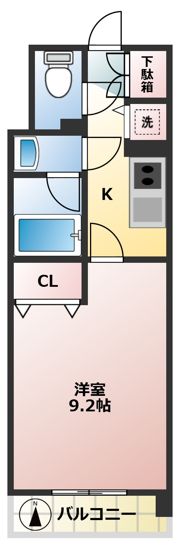 リバーサイド常盤壱の間取り画像