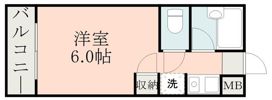 キャッスルマンションの間取り画像