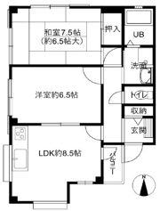 柴原ロコハイツの間取り画像