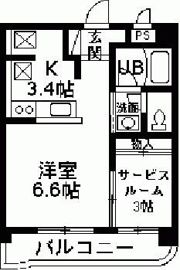 マンションパークハイムの間取り画像