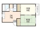 金谷コーポラスの間取り画像