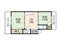 船越マンションの間取り画像