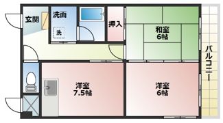 ハイツアムールの間取り画像