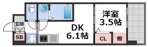Dimora難波の間取り画像