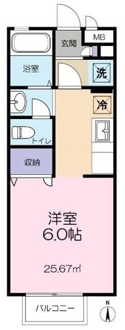 ジュネス光ヶ丘の間取り画像