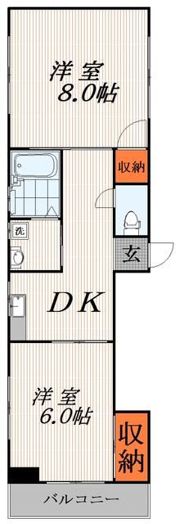 マンション牧野の間取り画像