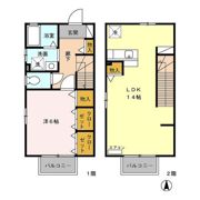 リシェス・オカザキⅢ Aの間取り画像