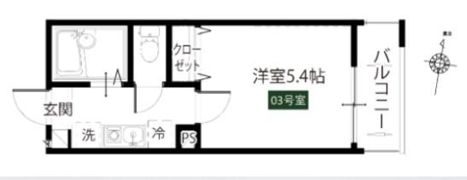 メルディア青井Ⅱの間取り画像
