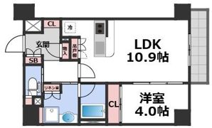 アーバネックス天満橋Southの間取り画像