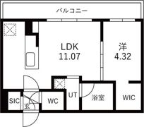 Grandio Chitose(グランディオチトセ)の間取り画像