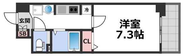 アップルガーデンコート城東の間取り画像