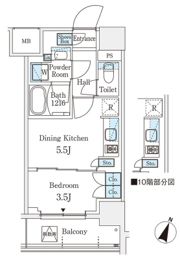 パークアクシス横浜阪東橋の間取り画像