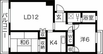 花ノ木パークハイツの間取り画像