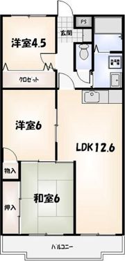 東洋ハイツパートIIの間取り画像