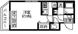 プレール・ドゥーク東新宿Ⅱの間取り画像