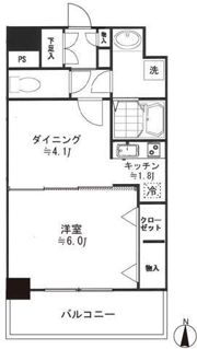 セレーネ自由が丘の間取り画像