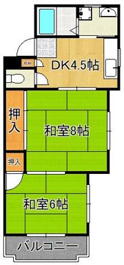 シャトレ緑ケ丘の間取り画像