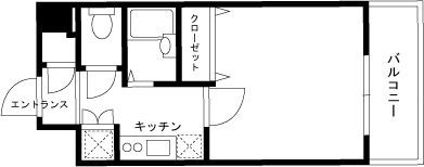 スカイコートヴィーダ五反田WESTの間取り画像