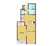 アイタウン庭瀬D棟の間取り画像