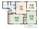 コーポ稲荷Aの間取り画像