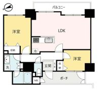 ヴィルヌーブタワー横浜・関内の間取り画像