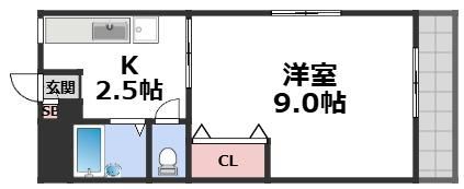 筆ヶ崎マンションの間取り画像
