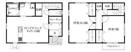 カインド東垣生の間取り画像