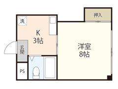 コーポさえきの間取り画像